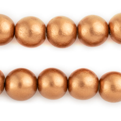 Copper Round Natural Wood Beads (16mm)