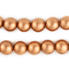 Copper Round Natural Wood Beads (12mm)