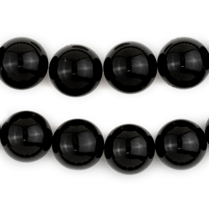 Round Onyx Beads (15mm) - The Bead Chest