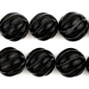 Carved Swirl Round Onyx Beads (20mm)