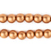 Copper Round Natural Wood Beads (10mm) - The Bead Chest