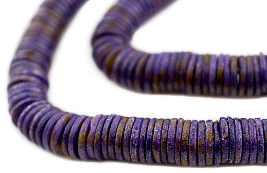 Amethyst Bone Button Beads (12mm) - The Bead Chest