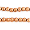 Copper Round Natural Wood Beads (8mm)