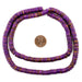 Garnet Purple Bone Button Beads (8mm) - The Bead Chest