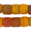 Old Yellow & Orange Cylinder Tomato Beads