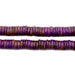 Garnet Purple Bone Button Beads (8mm) - The Bead Chest