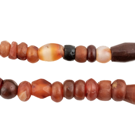 Ancient Mali Carnelian Stone Beads #14568 - The Bead Chest