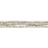 Silver Rounded Rectangle Beads (3x2mm)