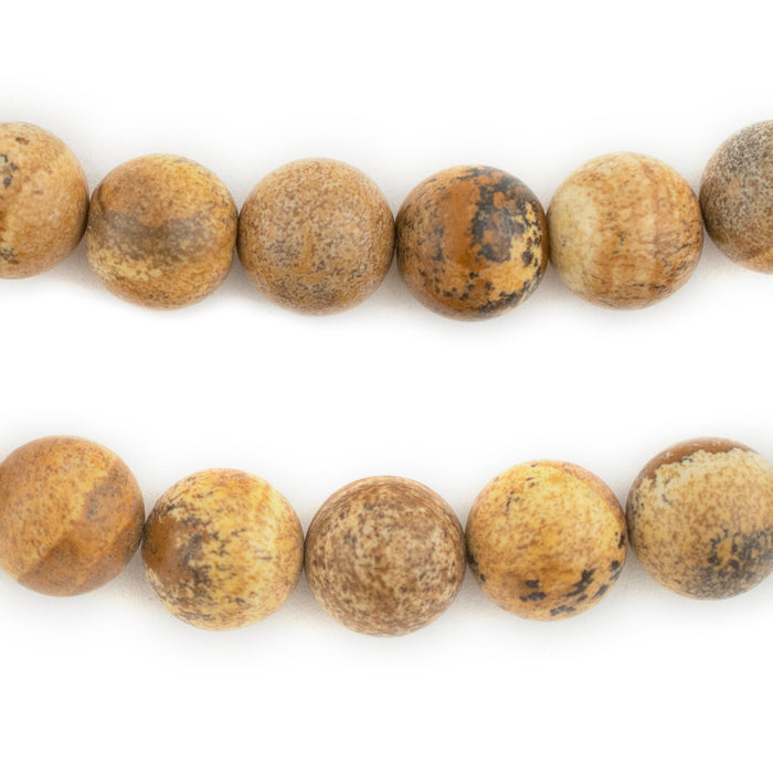 Round Picture Jasper Beads (12mm) - The Bead Chest