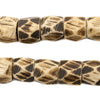 Faceted Grey Bone Beads (16mm)