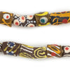 Brown Medley Krobo Beads (Long Strand)
