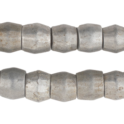 Old Recycled Aluminum Faceted Mursi Beads - The Bead Chest