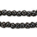 Dark Brown Premium Woven Carved Bone Prayer Beads (10mm) - The Bead Chest
