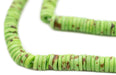 Lime Green Bone Button Beads (6mm) - The Bead Chest