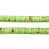 Lime Green Bone Button Beads (6mm)