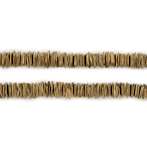 Brass Square Disk Heishi Beads (5mm) - The Bead Chest