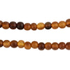 Amber Round Horn Beads (6mm)