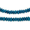 Teal Natural Saucer Seed Beads (8mm)