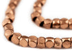 Copper Diamond Cut Beads (7mm, Large Hole) - The Bead Chest