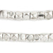 Shiny Silver Diamond Cut Beads (9mm, Large Hole) - The Bead Chest