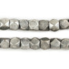Silver Diamond Cut Beads (9mm, Large Hole)