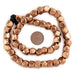 Copper Diamond Cut Beads (9mm, Large Hole) - The Bead Chest