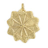 Brass 10-Point Baule Star Pendant (41x47mm)