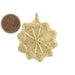 Brass 10-Point Baule Star Pendant (41x47mm) - The Bead Chest