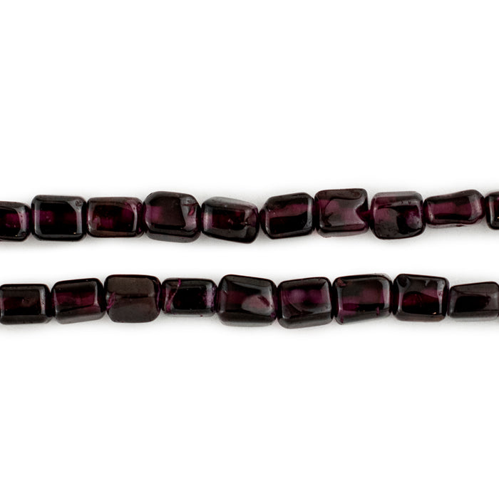 Rectangular Garnet Beads (6mm) - The Bead Chest