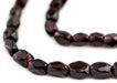 Faceted Rectangle Garnet Beads (6mm) - The Bead Chest