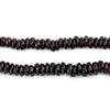 Graduated Rondelle Garnet Beads (5-8mm)
