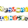 Multicolor Fused Recycled Glass Beads (11mm)