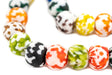 Multicolor Fused Recycled Glass Beads (18mm) - The Bead Chest