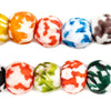 Multicolor Fused Recycled Glass Beads (18mm)