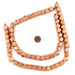 Copper Diamond Cut Natural Wood Beads (12mm) - The Bead Chest