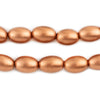 Copper Oval Natural Wood Beads (15x10mm)