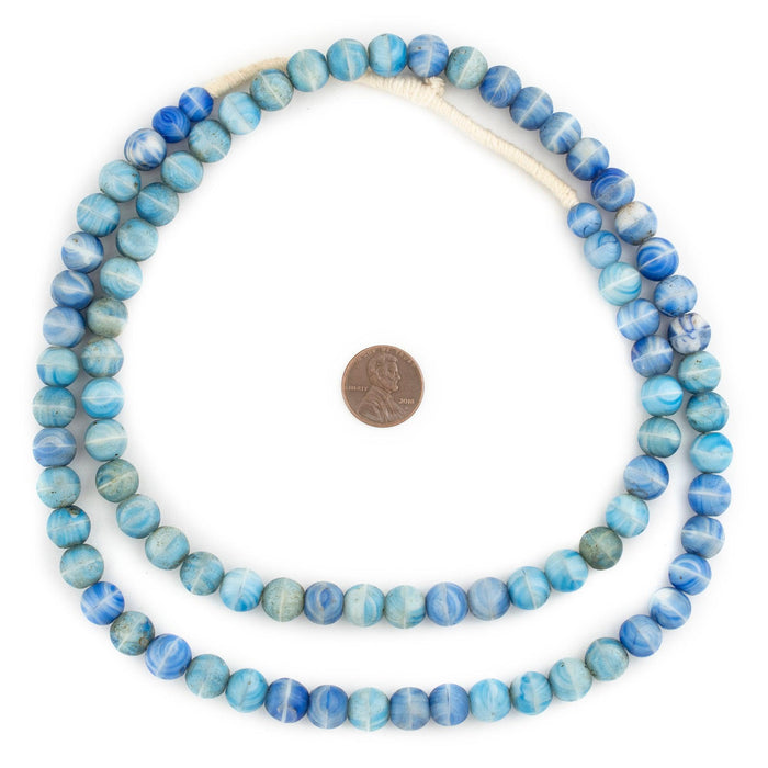Sky Blue Binta Banji Kakamba Beads #13111 - The Bead Chest
