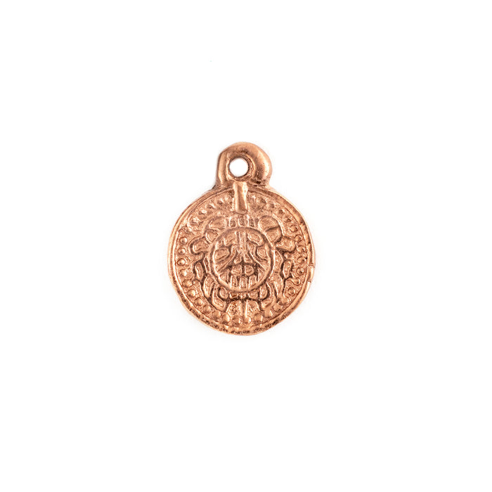 Copper Stamped Pattern Charms (Set of 5) - The Bead Chest