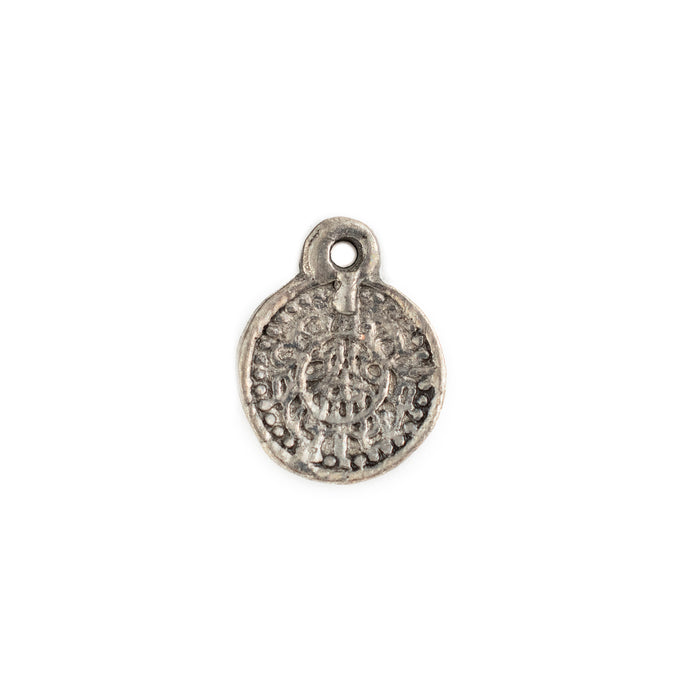 Silver Stamped Pattern Charms (Set of 5) - The Bead Chest