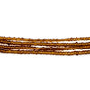 Translucent Amber Ghana Glass Seed Beads (2mm)