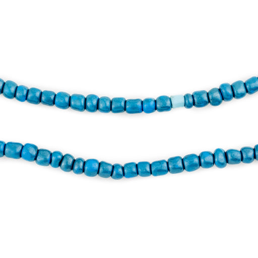 Azul Blue Ghana Seed Beads (4mm) - The Bead Chest