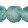 Super Jumbo Speckled Blue Wave Marine Recycled Glass Beads (35mm)
