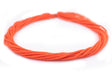 Neon Orange Afghani Tribal Seed Beads (10 Strands) - The Bead Chest