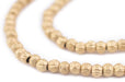 Brass Round Faceted Beads (5mm) - The Bead Chest