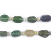 Geometric Roman Glass Beads (6-8mm)