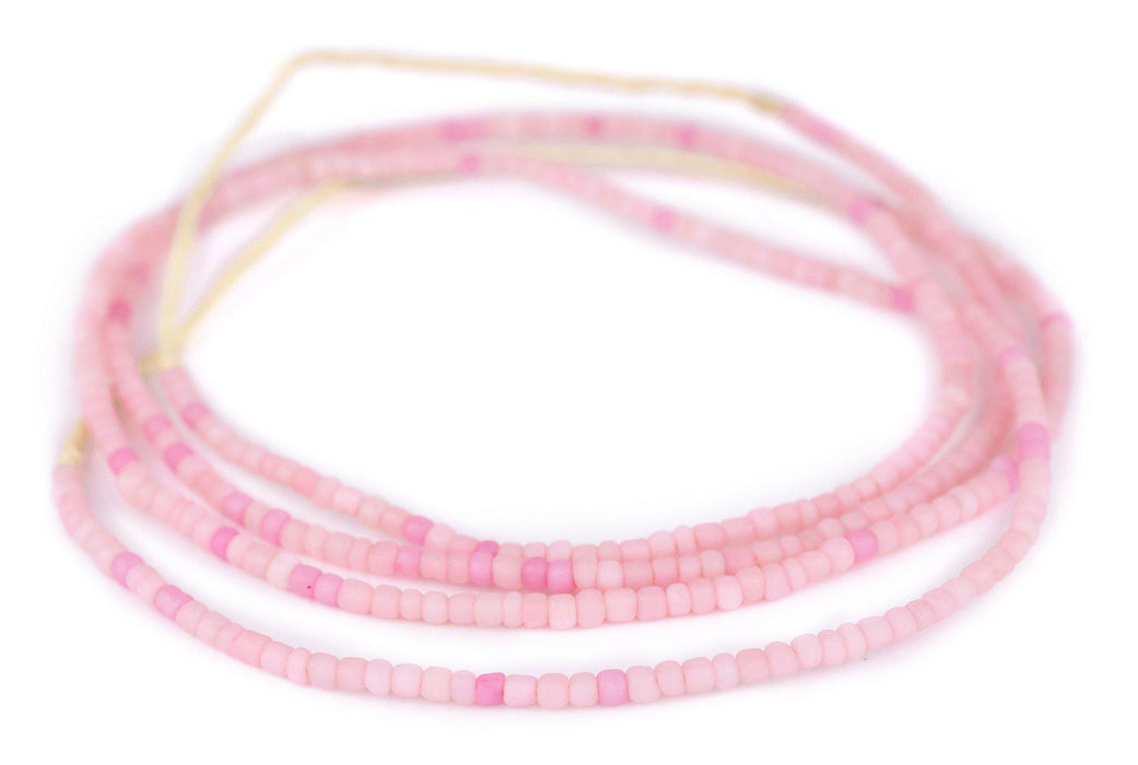 Pastel Pink Ghana Glass Seed Beads - The Bead Chest