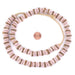 Rose Pink Kente Krobo Beads (14mm) - The Bead Chest