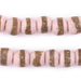 Rose Pink Kente Krobo Beads (14mm) - The Bead Chest