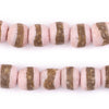 Rose Pink Kente Krobo Beads (14mm)
