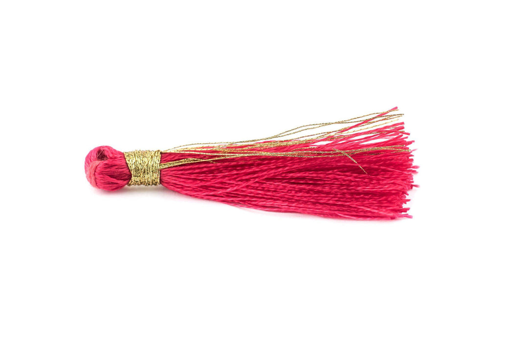 Red 3cm Silk Tassels (5 Pack) - The Bead Chest